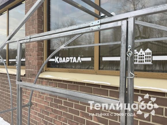 Теплица Рада Росинка Люкс из поликарбоната шириной 3 метра (шаг 0,65 м)